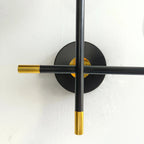 LED Wall Light | Round Glass Globe | Metal Base