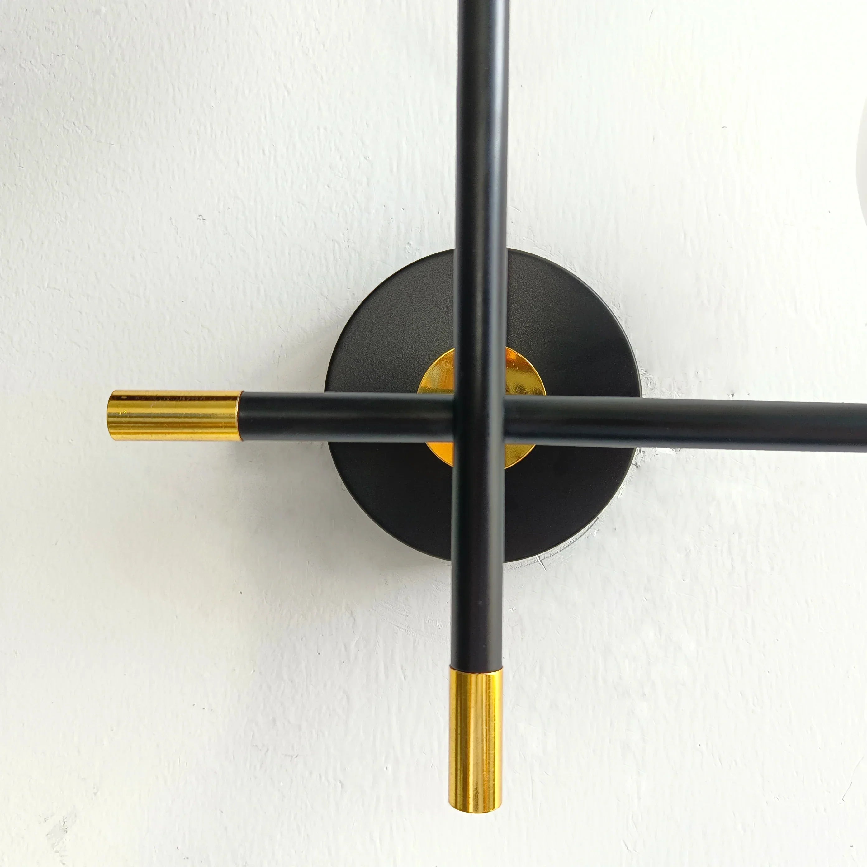 LED Wall Light | Round Glass Globe | Metal Base