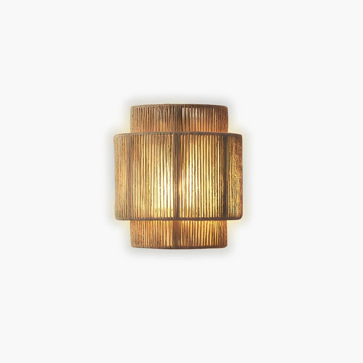 LED Wall Light | Handcrafted Braided Rope Finish | Bulb Included