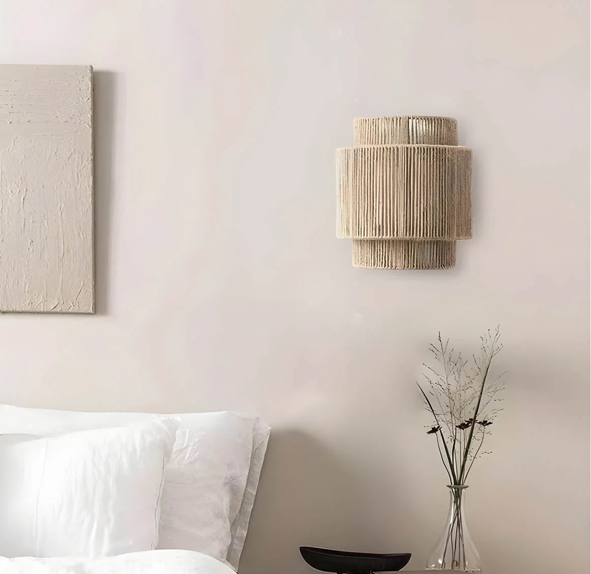 LED Wall Light | Handcrafted Braided Rope Finish | Bulb Included