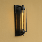 LED Wall Light | Vintage Metal Sconce | Warm Bulbs Included
