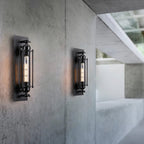 LED Wall Light | Vintage Metal Sconce | Warm Bulbs Included