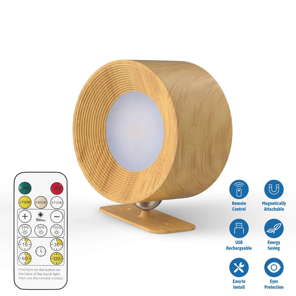 LED Wall Sconce | Wireless Motion Sensor & Remote Control | Set of 2