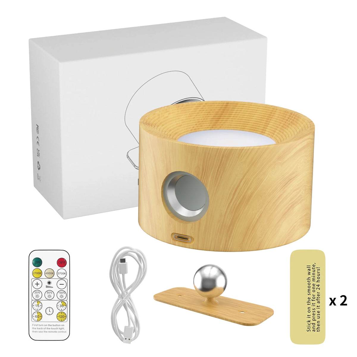 LED Wall Sconce | Wireless Motion Sensor & Remote Control | Set of 2