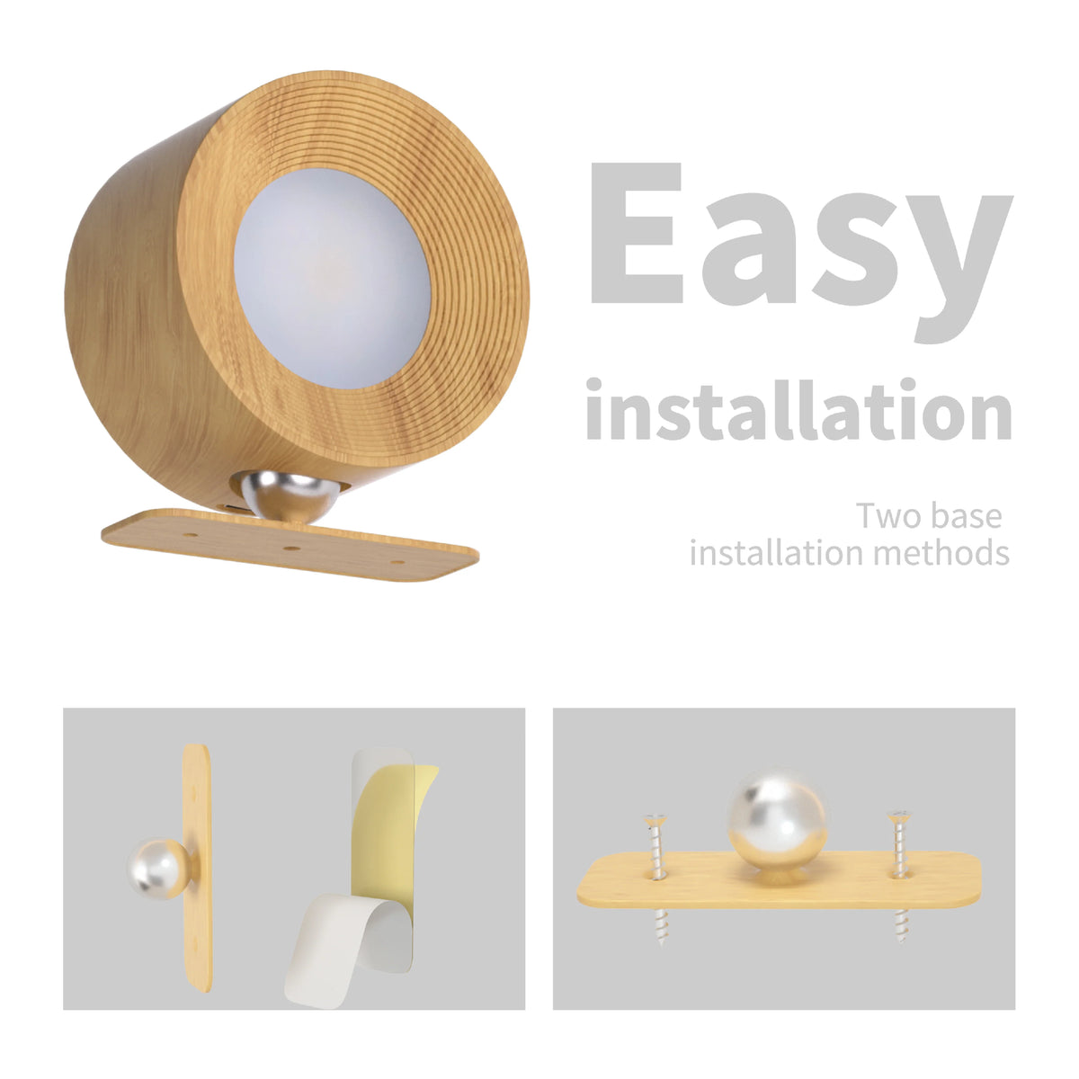 LED Wall Sconce | Wireless Motion Sensor & Remote Control | Set of 2