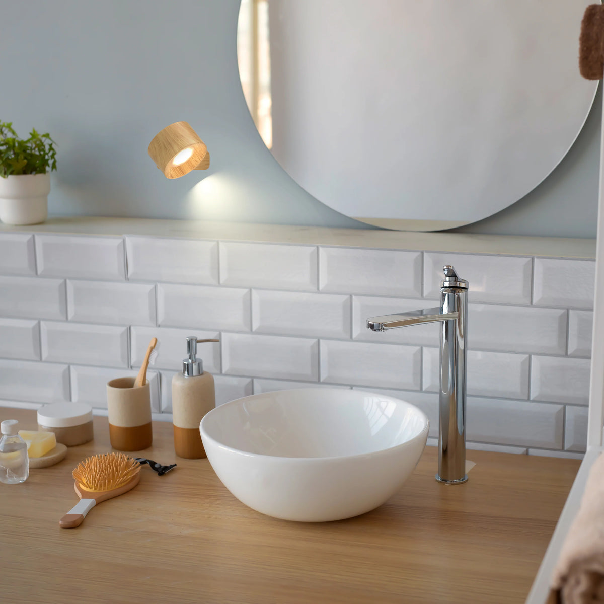 LED Wall Sconce | Wireless Motion Sensor & Remote Control | Set of 2