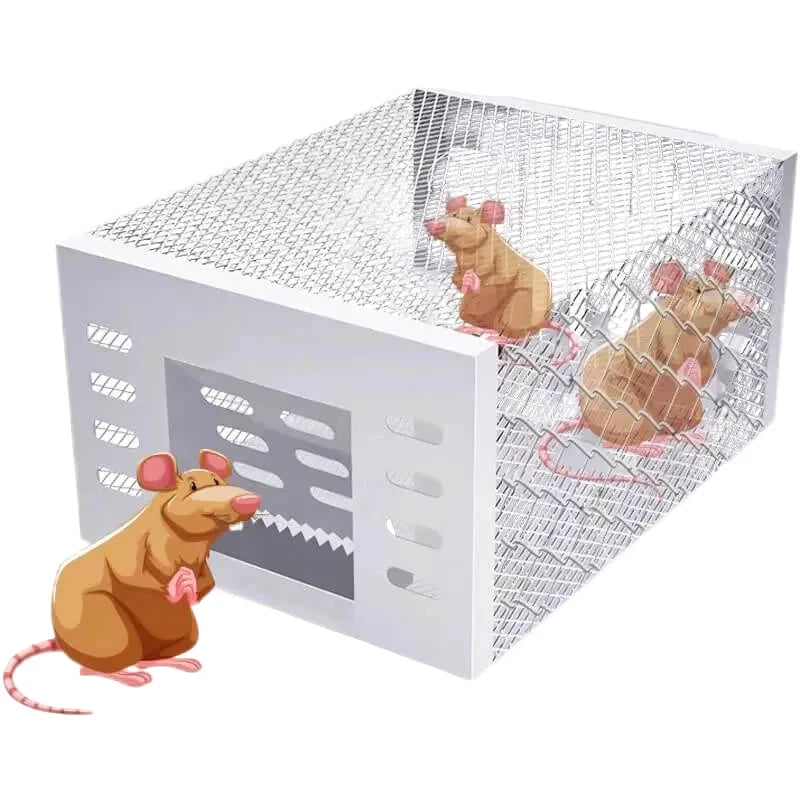 Live-Catch Mouse Trap | One-Way Entrance & Galvanized Steel