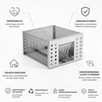 Live Rodent Trap | Stainless Steel & Animal-Friendly | 26 x 13 x 13 cm