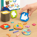 Logic Puzzle Game | 108 Colorful Blocks & 20 Task Cards | Ages 4+