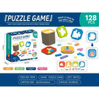 Logic Puzzle Game | 108 Colorful Blocks & 20 Task Cards | Ages 4+