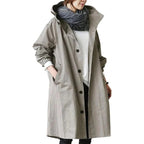 Long Raincoat | Waterproof & Breathable | Hooded & Belted