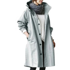 Long Raincoat | Waterproof & Breathable | Hooded & Belted