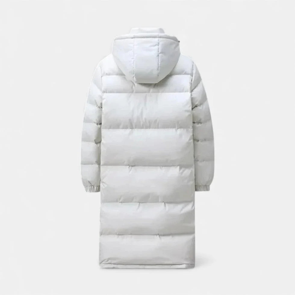 Long Winter Coat | Unisex Lightweight Padded & Hooded