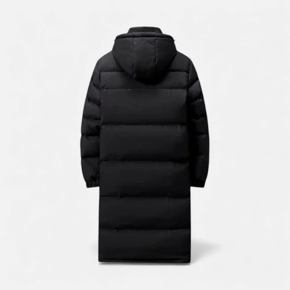 Long Winter Coat | Unisex Lightweight Padded & Hooded