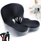 Lumbar Support Cushion | Memory Foam & Non-Slip | Machine-Washable Cover