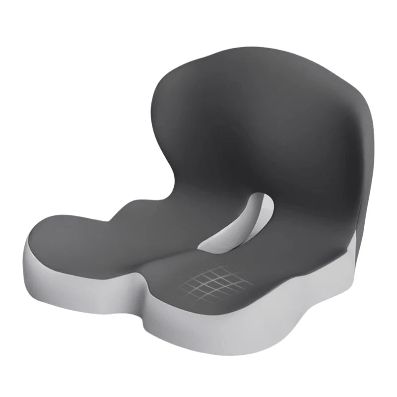 Lumbar Support Cushion | Memory Foam & Non-Slip | Machine-Washable Cover