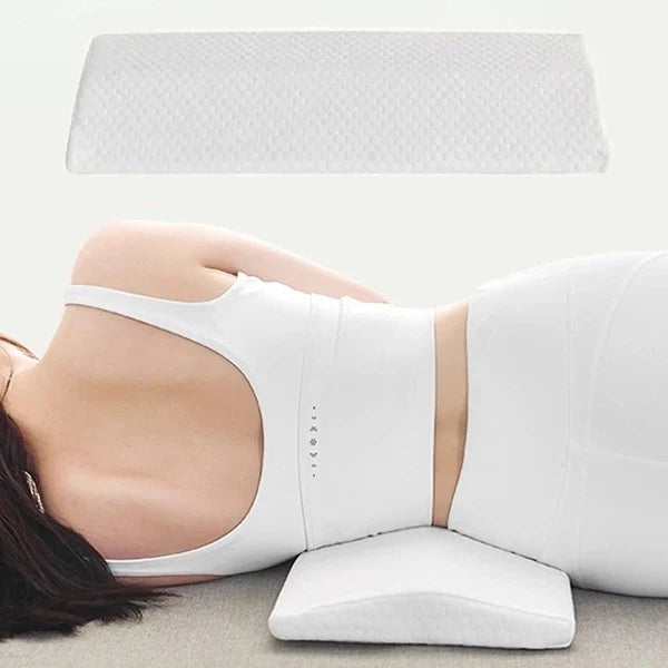 Lumbar Support Pillow | Ergonomic Contour & Breathable Mesh Cover | S & M