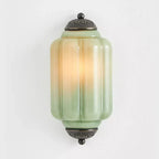 Lumi Vintage Antique Milk Glass Eloise Sculpted Wall Lamp for Bedroom, Bathroom, or Hallway