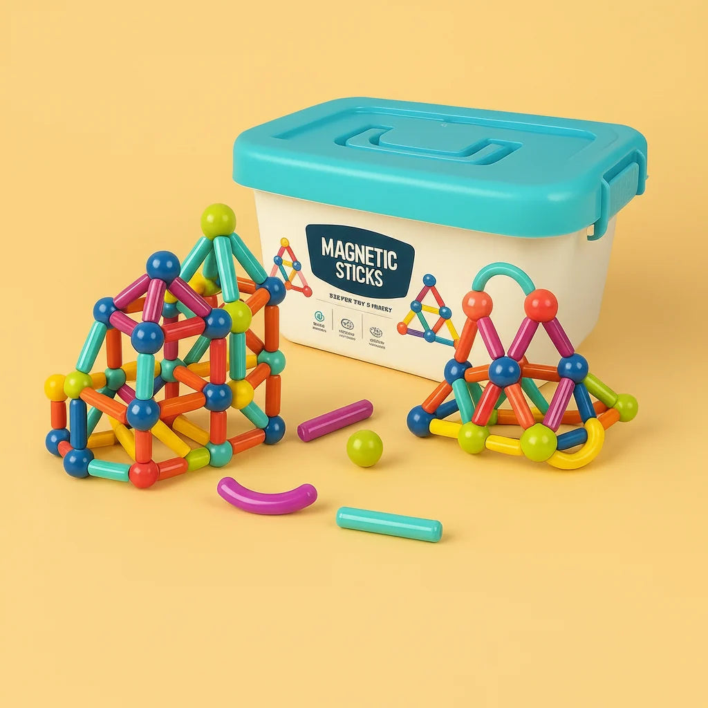 Magnetic Building Set | Strong Internal Magnets & BPA-Free | 36–144 Pieces