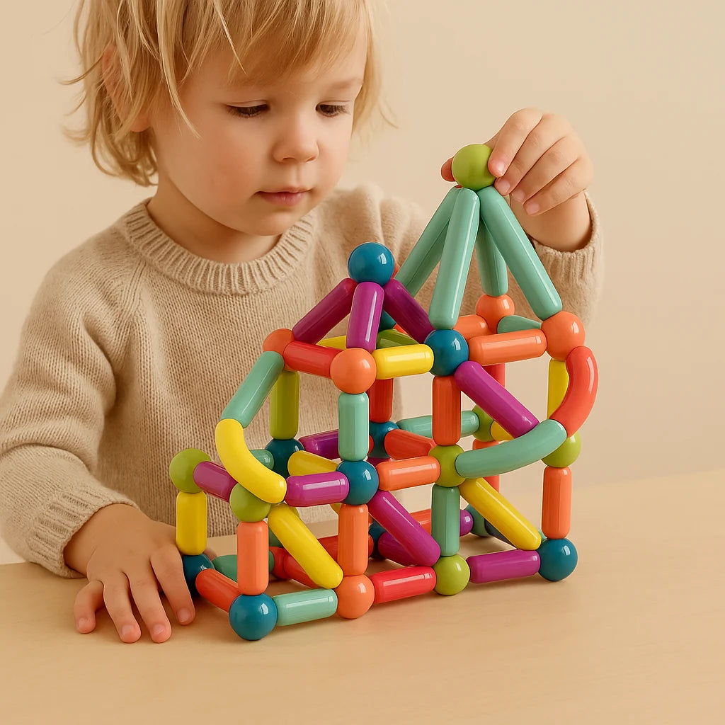 Magnetic Building Set | Strong Internal Magnets & BPA-Free | 36–144 Pieces