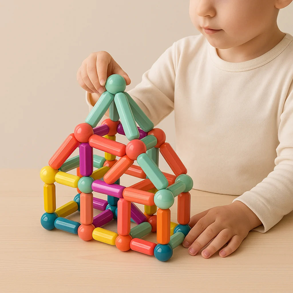 Magnetic Building Set | Strong Internal Magnets & BPA-Free | 36–144 Pieces