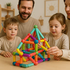 Magnetic Building Set | Strong Internal Magnets & BPA-Free | 36–144 Pieces