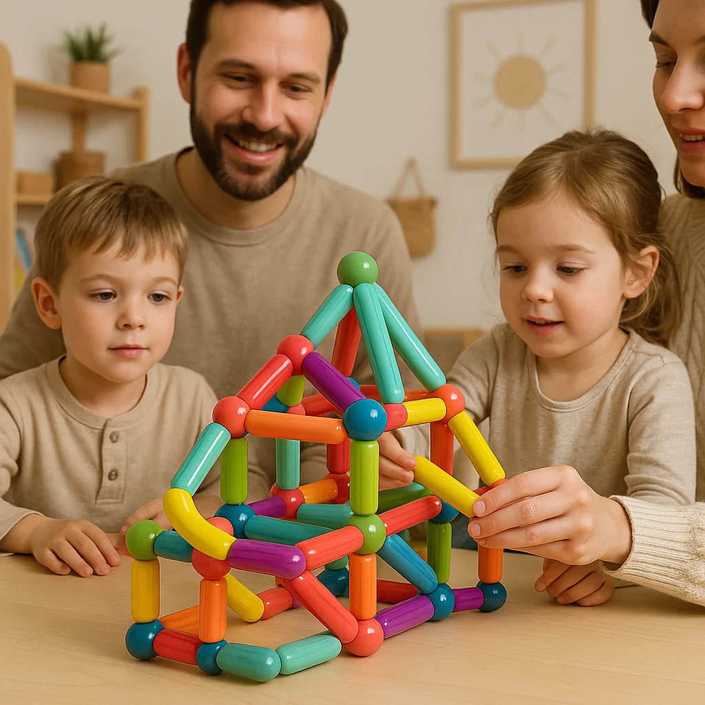 Magnetic Building Set | Strong Internal Magnets & BPA-Free | 36–144 Pieces