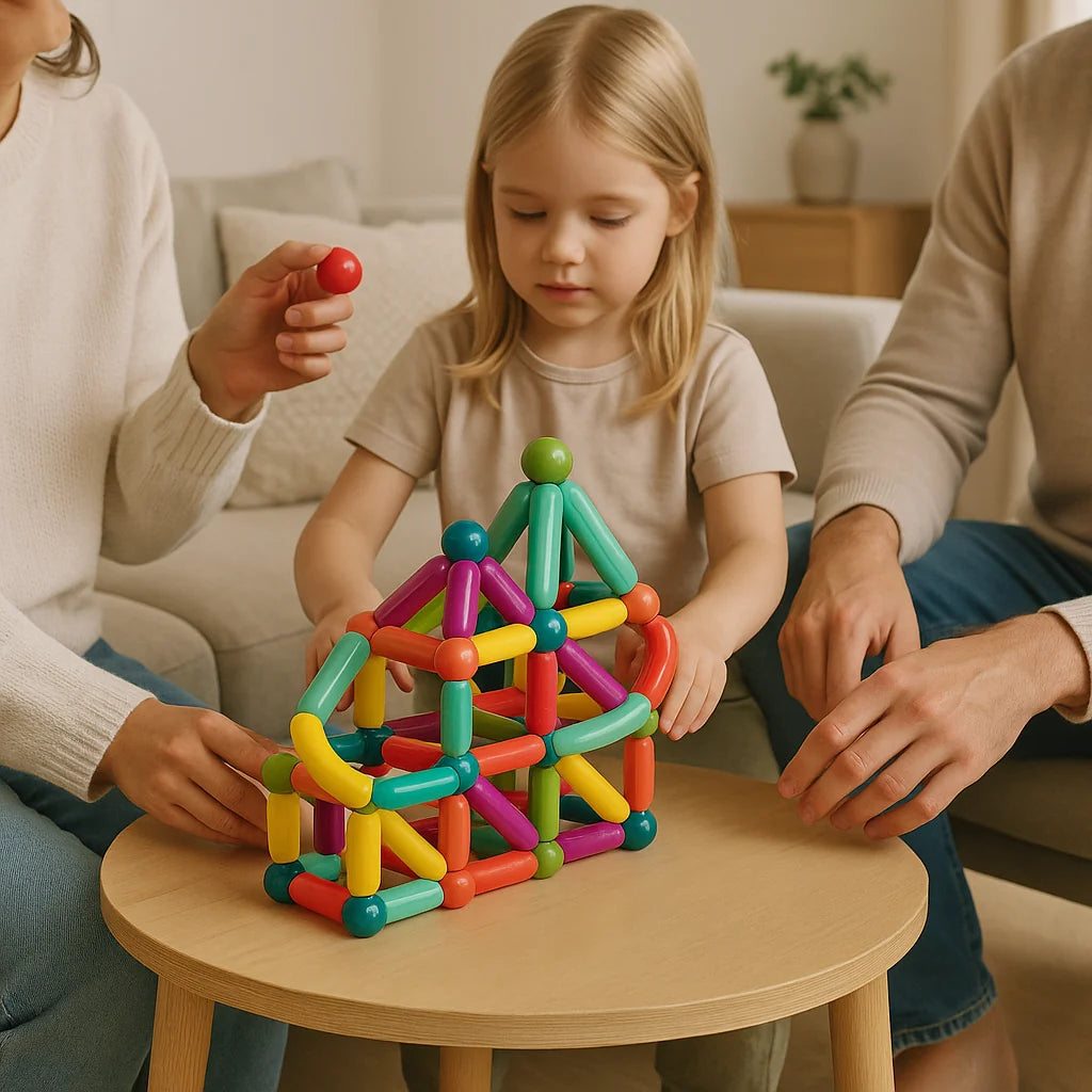 Magnetic Building Set | Strong Internal Magnets & BPA-Free | 36–144 Pieces