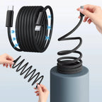 Magnetic Charging Cable | Self-Coiling & Braided | 3.3 ft