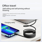Magnetic Charging Cable | Self-Coiling & Braided | 3.3 ft