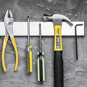 Magnetic Knife & Tool Holder | Stainless Steel & Strong Magnetic Grip | 14 Inch
