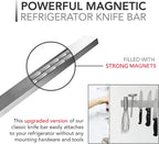 Magnetic Knife & Tool Holder | Stainless Steel & Strong Magnetic Grip | 14 Inch