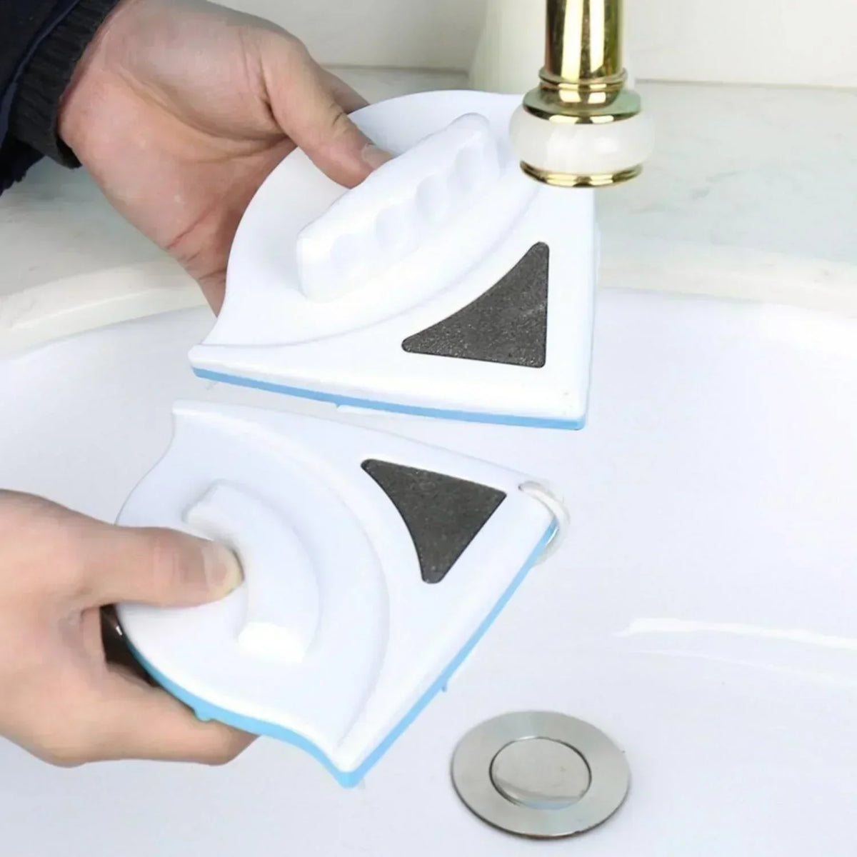 Magnetic Window Cleaner | Double-Sided & Streak-Free | For 3–8 mm Glass