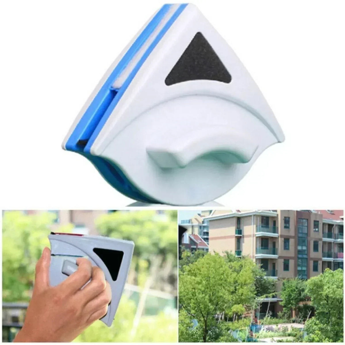 Magnetic Window Cleaner | Double-Sided & Streak-Free | For 3–8 mm Glass