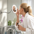 Magnifying Mirror | 10× Magnification & LED Light