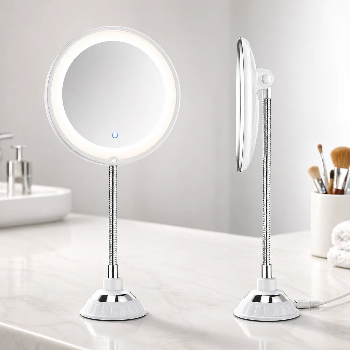 Magnifying Mirror | 10× Magnification & LED Light