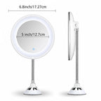 Magnifying Mirror | 10× Magnification & LED Light