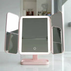 Makeup Mirror | LED 3-Mode & 2x/3x Magnification | USB-C Rechargeable