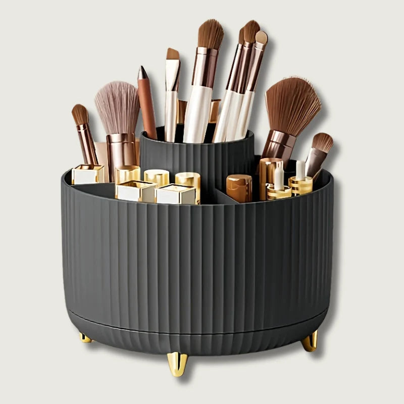 Makeup Organizer | 360° Rotating & 5 Compartments