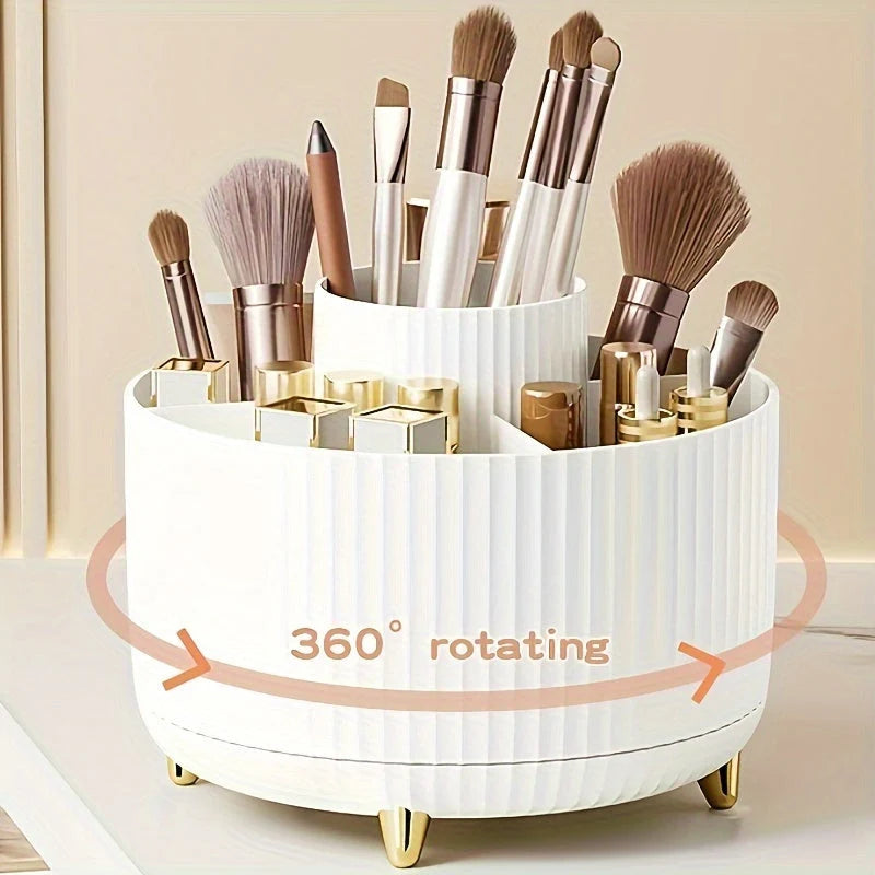 Makeup Organizer | 360° Rotating & 5 Compartments