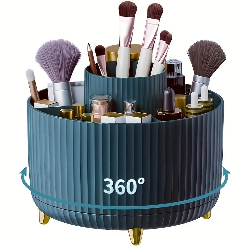 Makeup Organizer | 360° Rotating & 5 Compartments