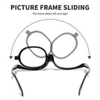 Makeup Reading Glasses | Flip-Over Single Lens | Hands-Free Application