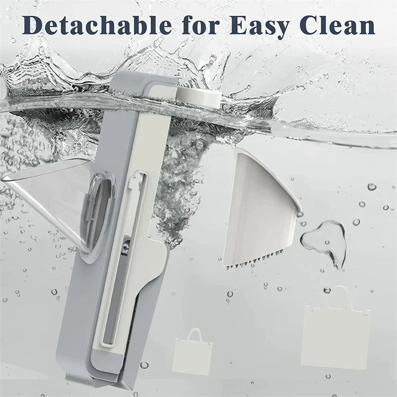 Mandoline Slicer | Stainless Steel Blades & Adjustable 0.5-8 mm