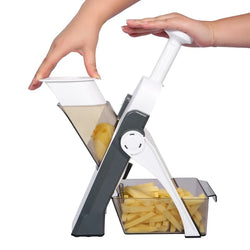 Mandoline Slicer | Stainless Steel Blades & Adjustable 0.5-8 mm