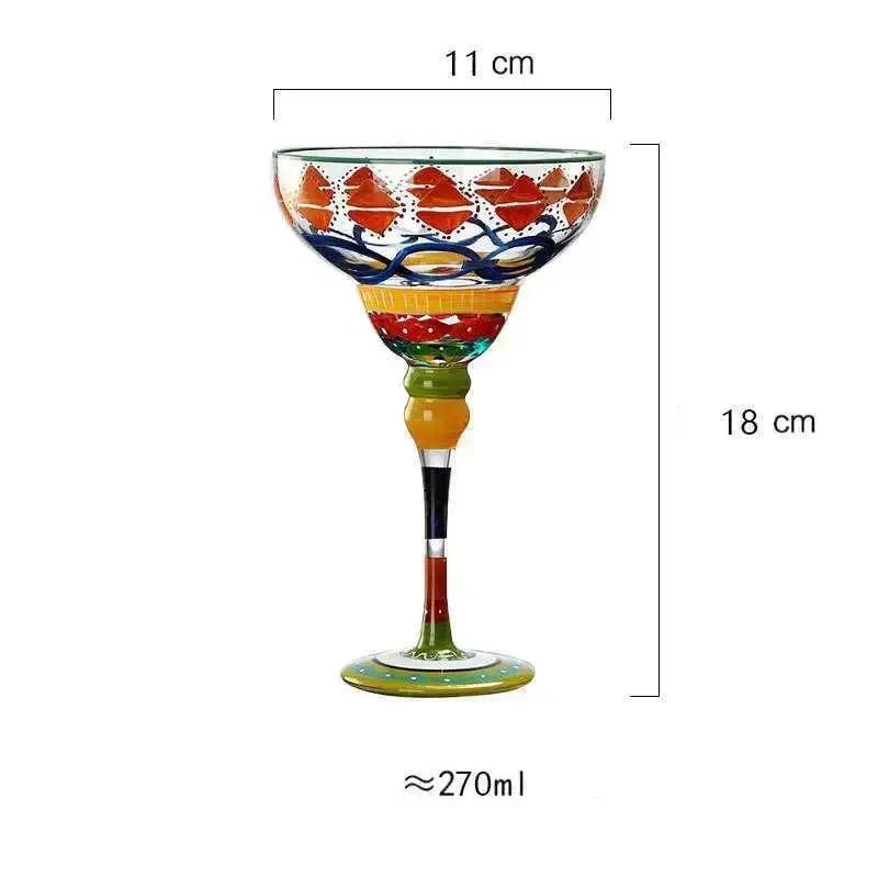 Margarita Glass | Handcrafted Colored & Lead-Free | 270 ml