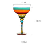 Margarita Glass | Handcrafted Colored & Lead-Free | 270 ml