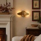 Marlow Vintage Art Deco Moth Resin Wall Lamp