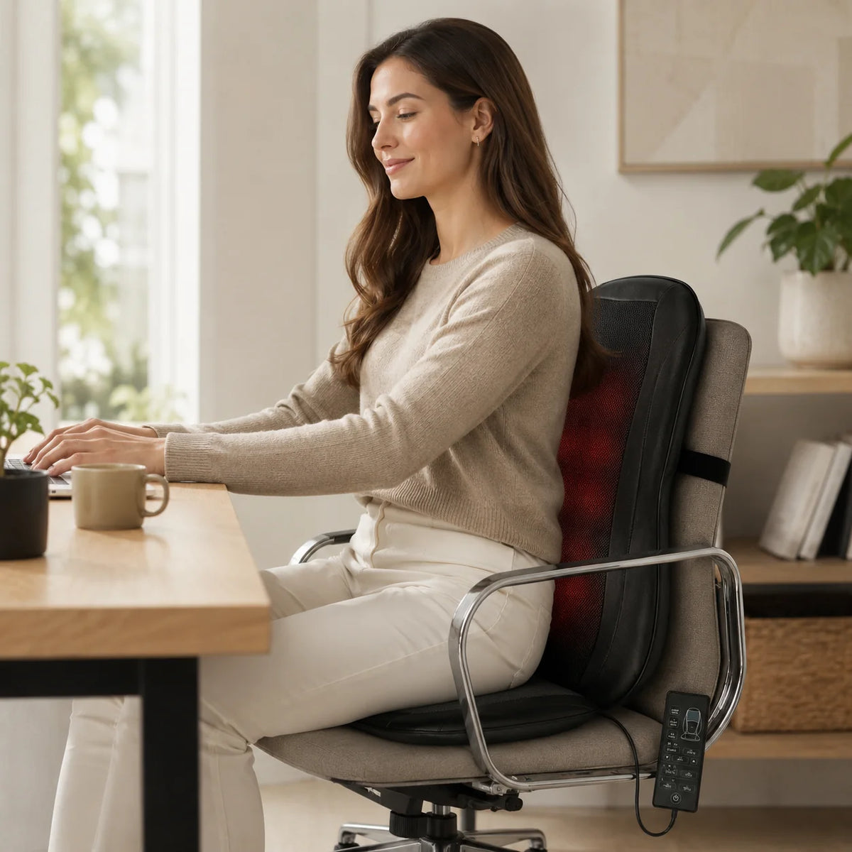 Massage Seat Cushion | Rolling & Vibrating, Heated