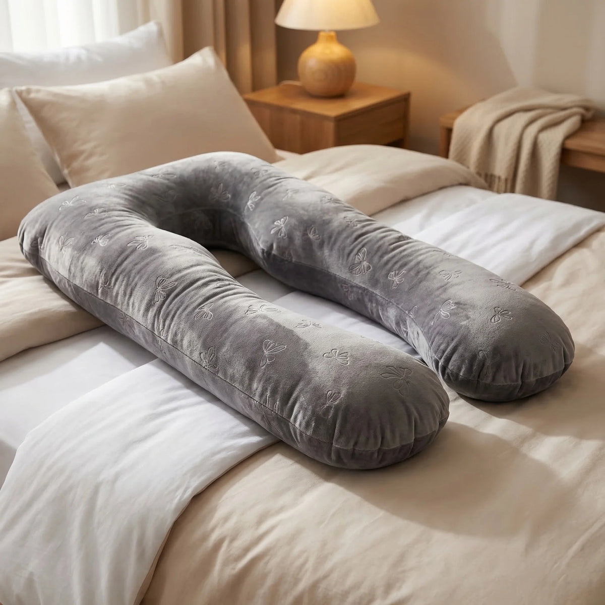 Maternity & Nursing Pillow | Ergonomic U-Shape & Breathable Cover