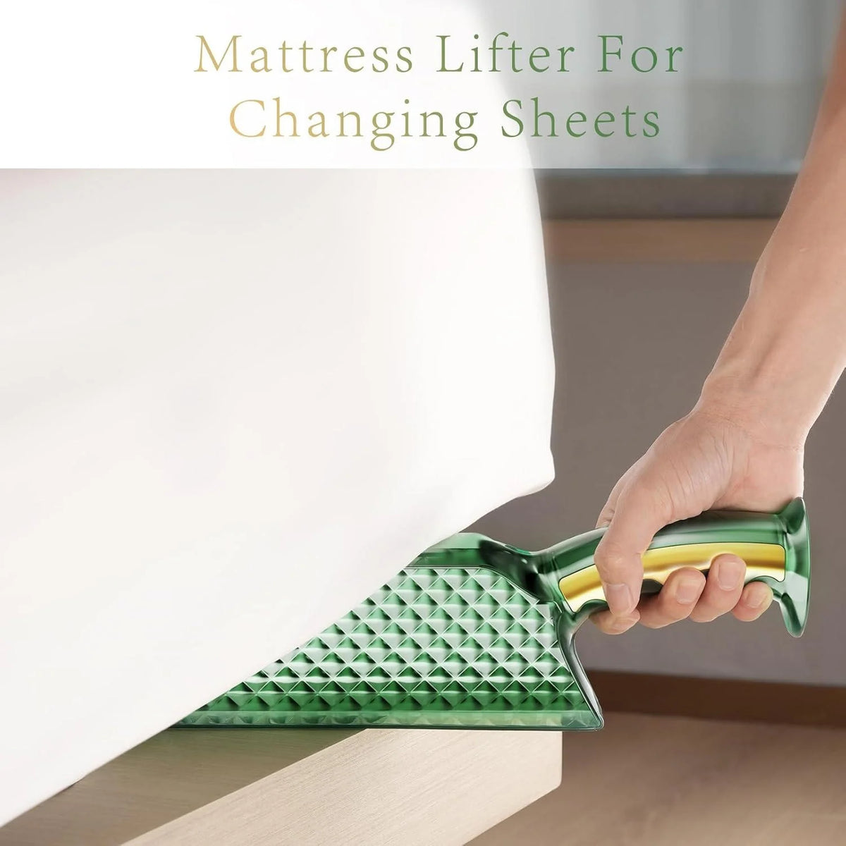 Mattress Lifter | Wedge Shape & Ergonomic Handle | Supports Up To 1000 lb